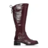 Sasskia Burgundy Leather