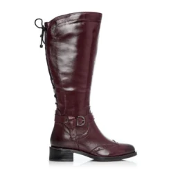 Sasskia Burgundy Leather