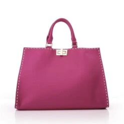 Sunshine Tote Fuschia Leather