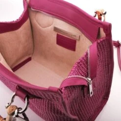 Tropicana Tote Fuschia Raffia -Gabor Sales Store tropicana tote fuschia raffia p13200 87569 medium