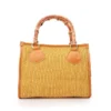 Tropicana Tote Yellow Raffia