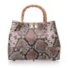 Willow Bag Natural Snake Print Leather