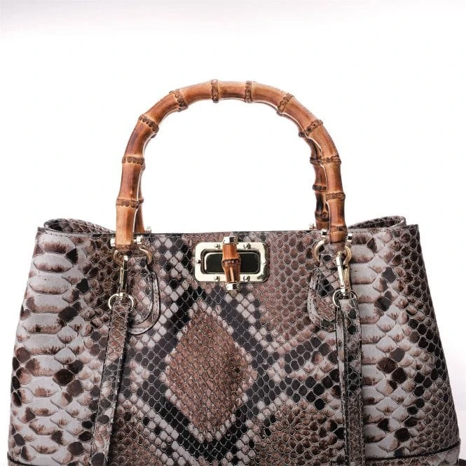 Willow Bag Natural Snake Print Leather 4 Willow Bag Natural Snake Print Leather - Image 4